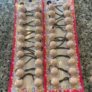 Two bead ponytail holders